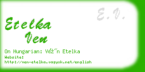 etelka ven business card